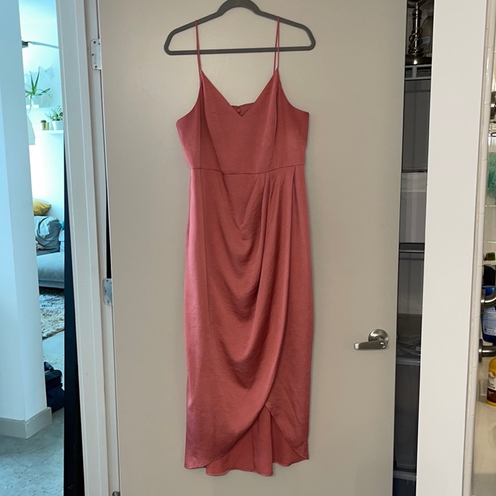 Express Pink Midi Dress